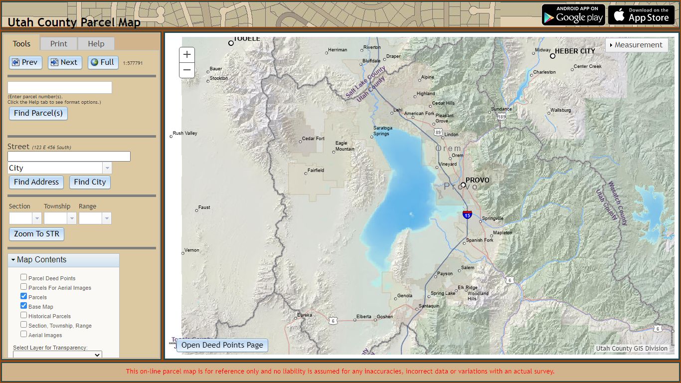 Utah County Parcel Map